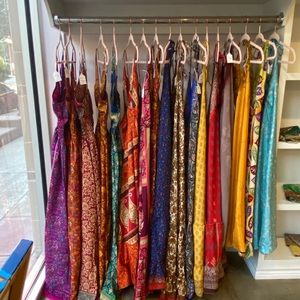 Silk Sari Sundresses. New. Fits S-Lg. $69ea.